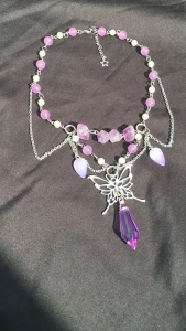 สร้อยคอประดับพู่รูปปีกผีเสื้อแฟชั่นสำหรับผู้หญิงสร้อยคอลูกปัดปรับสร้อยคอแบบโชคเกอร์ได้หลายชั้น