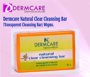 Dermcare Natural Clear Cleansing Bar (Transparent Cleansing Bar) 90gms.
