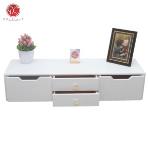 DEcTionS Meja Nakas Gantung/Bedside Table 4 Laci 80x25cm Meja Tempel Dinding Samping Kamar Minimalis