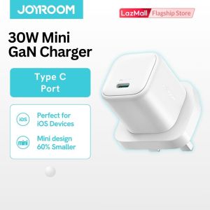 JOYROOM TCG15 30W Mini GaN USB C CHARGER UK Compact & Powerful Fast Charging 60% Smaller Than Standard Branding 30W PD Output Support PD QC3.0 & PPS