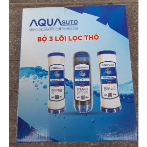 Bộ 3 lõi lọc nước 123 AQUA Chính hãng siêu tiết kiệm sử dụng tất cả máy lọc nước Kangaroo Karofi Sunhouse AquA