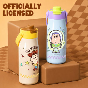 Disney x HoneyLion - Disney Toy Story 700ml 316L Stainless Steel Vacuum Tumbler Leakproof Direct Drink School Bottle with Handle Woody Buzz Jessie