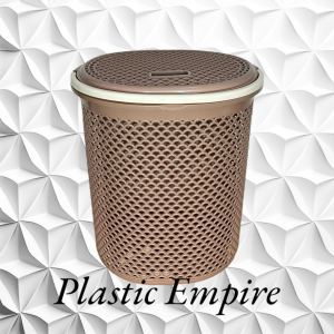 Uniglobal Buy 1 Take 1 Rattan Waved Laundry Basket With Wheels Heavy Duty Cane With Cover