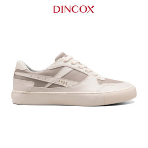 Giày Da Sneaker Nam Nữ DC39 LATTE LOVE DINCOX Shoes Đế Bằng - Microfiber Leather