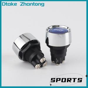 Dtake 1PC 12V 50A 3 Pin SPST Momentary Keyless Push Button Starter Switches ON OFF For Cars Marine RV Car Engine Start Ignition Switch