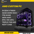 [ GAMING PC BUILD - PHOENIX ] AMD RYZEN 9 7950X CPU Desktop Package with GPU / Prebuilt Unit For Gaming Work Video Editing Streaming / Brand New RGB Ready to Use / Easy Setup Collinx Computer. 