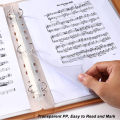A4 Size Music Holder 20 Sleeves 40 Pocket Capacity Luxury PU Leather Cover Music Folder for Piano Violin Orchestra Flexible Rings for Band Practice. 