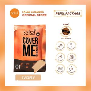 SALSA Cover Me BB Cushion Refill Semi Matte with Red Algae Niacinamide & Centella Smooth Medium Coverage Foundation Fondation