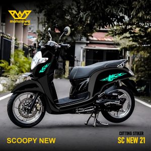Sticker Cutting All Bodi Scoopy Stiker Timbul Full Set 2017 2018 2019 2020 2021 2022 2023 DESAIN 21