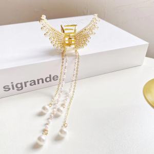 Butterfly Hair Clips With Tassel Pendant Metal Hairpin Hair Claw Korean Style Hair Accessories