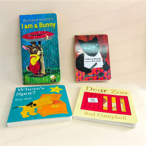 1/4 Books I Am A Bunny | Today Is Monday | Wheres Is Spot | Dear Zoo Lift-The Flap Board Book Childrens Books Story Book for Kids Toddler Book English Education Book Bedtime Reading Book Gift for Eearly Readers