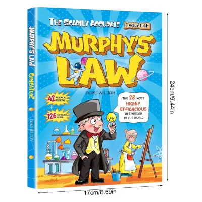 Murphys Law Learning Book for Kids Ages 8‑12 Illustrated Paperback Educational Reading Book with 128 Pages 42 Practical Ideas & 126 Easy Methods Fun Brain‑Boosting Concepts for Homeschool and Daily Learning for Young Teens