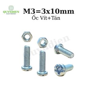 Ốc vít tán M3 3ly dài 1cm (túi 80gam = khoảng 90 - 100 con) - LinhKien HD