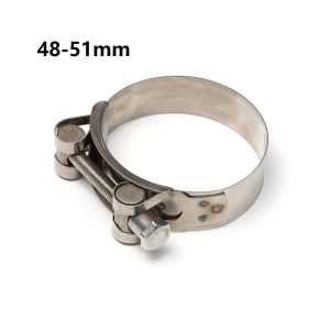 JUSTODO 1pc Welding Powerful Exhaust Repair Tool Sealing T Bolt Pipe Clip Stainless Steel Hose Clamps