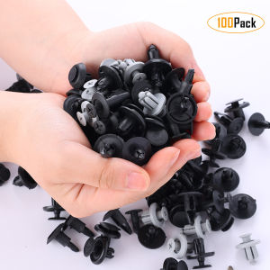 100Pcs Car Clips Fastener Screws Bumper Interior Decoration Auto Plastic Random Mixing Universal Plastic Rivets