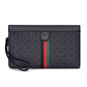 New Men Striped Checkered Clutches Bags Man Wallets Envelope Bag Purse Business Male Phone Bags Designer Men Bags Wristlets Bags2026