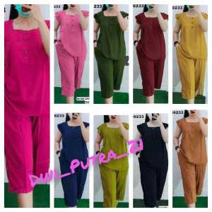 Setelan Bangkok Wanita Terbaru / One Set Cotton Premium Busui Frenly 7/8 / Setelan Wanita Murah