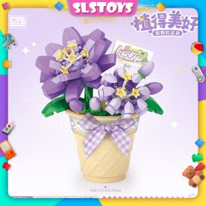 LOZ IDEAS Mini Block Little Bonsai Eternal Flower Succulent Plant Gift Decoration Building Brick Toy Boy Girl 小盆栽系列