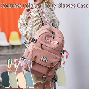 Ultra-light Soft Silicone Glasses Case Contrast High Appearance Dustproof Waterproof Anti-scratch Travel Sunglasses Organizer