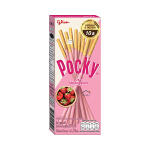 Pocky Mini Half Size Strawberry Biskuit Stik Salut Krim Stroberi