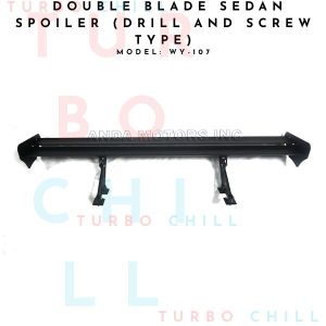 WY-107 DOUBLE BLADE SEDAN SPOILER (DRILL AND SCREW TYPE)
