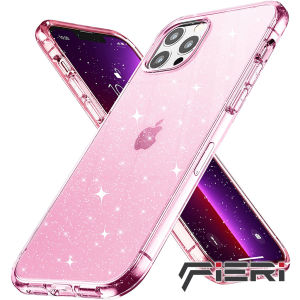 Casing iPhone 13 Mini Pro Max Case Fieri Clear Glitter Military Grade