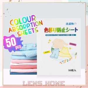 (50 PCS) Color Absorption Sheet Anti Dye Fabric Paper Anti Stain Mix Color Proof Cloth Laundry Papers Color Absorb Film