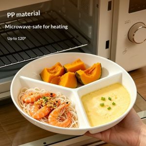 Taidu 3 ngăn khay hấp lò vi sóng an toàn đĩa ăn nhẹ cho ăn uống lành mạnh
