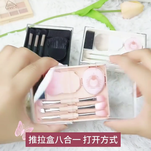 Makeup Brushes Set Professional Makeup Brush SetSynthetic Bristles Make Up Brushes with Makeup Sponge Powder Puff