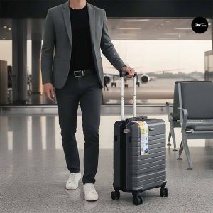 Vali kéo du lịch 20 inch nhựa ABS khóa TSA Xbags Dark Titan Pro XB 6104 vali cabin có cổng sạc USB tiện lợi bền đẹp cao cấp di chuyển dễ dàng XB6104!