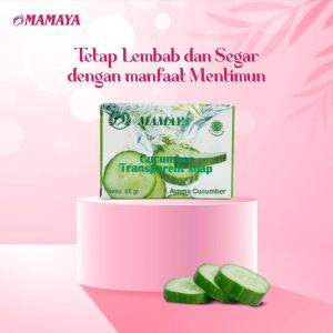 3pc Sabun Transparan Mamaya Orange & Cucumber 41gram  -Sabun Mandi Mencerahkan