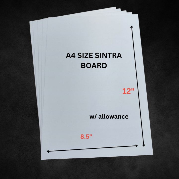 SINTRABOARD A4 1.5mm LITE WHITE 5pcs/set A4 ORIGINAL SINTRA BOARD / PVC ...