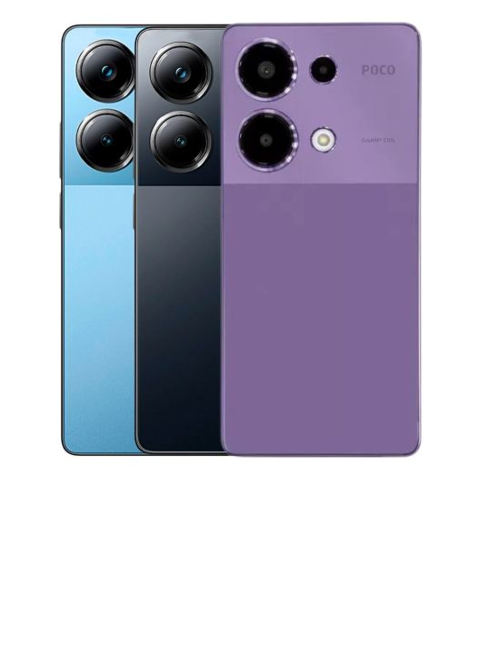 とっし〜POCO M6 Purple 8GB 256GB Xiaomi POCO M6 Pro Android Cell Phone (Purple, 8GB+256GB