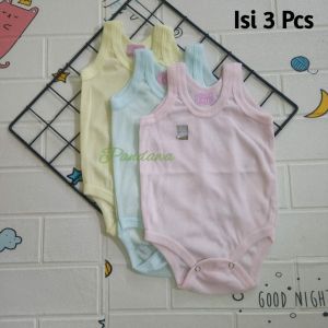 3 Pcs Jumpsuit Bayi Tanpa Lengan Jumper Kutung Bayi ENJIE SNI Baju Bayi Pakaian Bayi Jumper bayi Jumsuit bayi Baju Tidur Bayi Laki Laki Perempuan