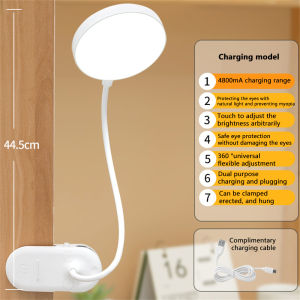 LED Desk Lamp Clip Eye Protection 3 Modes USB Dimming Touch Foldable Learning Reading Office Work Lamp Aulis