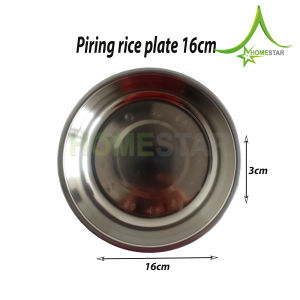 Piring Makan / Piring Kukus Stanless Steel Rice Plate Tebal