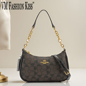 Womens Chain Bags PVC Geometric Print Handbag Shoulder Crossbody Bag Womens Underarm Bag Suitable For Daily Outfit Matching2026