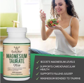 Magnesium Taurate, Double Wood แมกนีเซียม 1500mg 210 Capsules. 