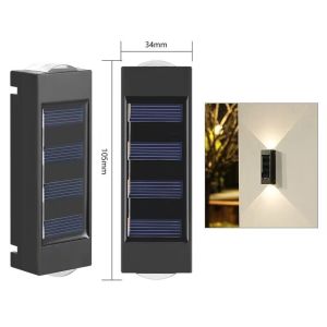 LED Solar Wall Lamp Automatic At Night Outdoor Lighting IP65 Waterproof LED courtyard Gardens Fences Decorative Light