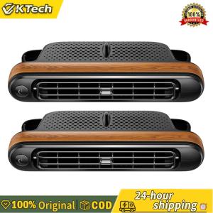 【Vktech】พัดลมระบายความร้อนที่นั่งด้านหลังรถยนต์ 2 ชิ้น พัดลมระบายความร้อนที่นั่งด้านหลังรถยนต์ปรับความเร็ว 3 ชิ้น