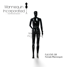 ABS Plastic Glossy Black F3G-EVE-GB Female Mannequin