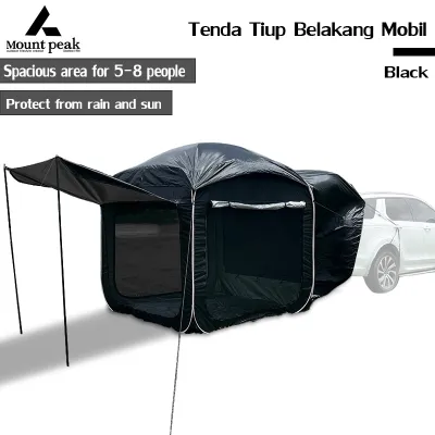 Mount Peak Car Trunk Camping Tent PU2000 Waterproof 190T Polyester Suitable for SUVs MPVs and Minivans. Ideal for 5-8 Person Outdoor Camping