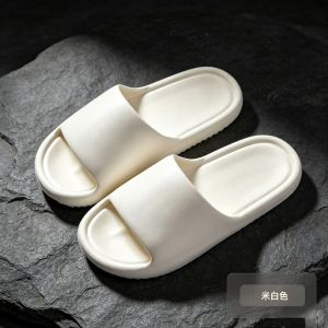 [Free Shipping] EVA Simple Solid-Color Thick-Soled Non-Slip Bathroom Slippers Suitable For Home Use