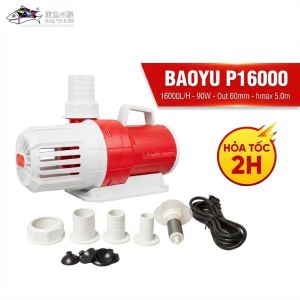 Máy Bơm Hồ Cá Koi Baoyu P16000 (90W - 16000L/H) Bơm Lọc Bể Cá Cảnh Công Suất Lớn Động Cơ Bền Bỉ