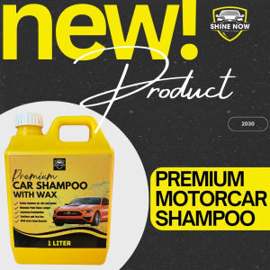 Shine now Motorcycle Shampoo with Wax 1 Liter- Expert Care Dirt Removal Superior Gloss!"