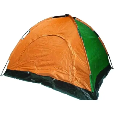 Tenda Camping 4 Orang 200Cm X 200Cm Random Motif Dan Warna Polos 2 LAYER DIBAGIAN PINTU Anti Air [TKHB]