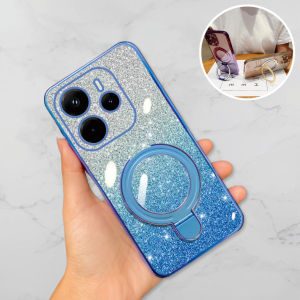 Casing Magsafe Xiaomi Redmi 14 4G 5G 14 Pro 5G 14 Pro Plus Luxury Gliter Premium TPU Ring Magnetic
