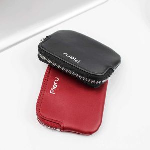 BELLERY Solid Color Creative Gift Money clips Mini PU Leather Card Pouch Women Coin purse Small Money Bag Zipper Card Holders