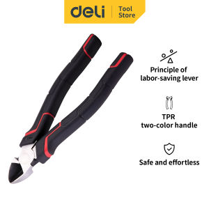 Deli Premium Diagonal Pliers/ Tang Potong 7" Desain Warna Merah Premium DL102107 DL102106