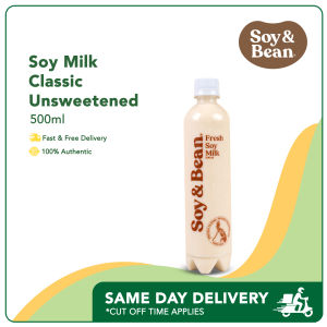 Soy & Bean Soy Milk - Classic Unsweetened [Drink Beverage Soy Plant-Based]